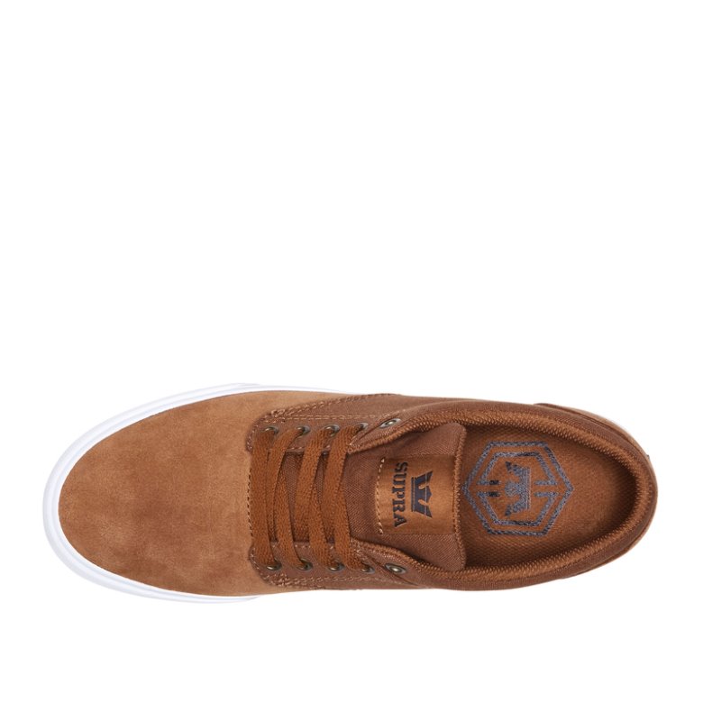 Supra Chino Erkek Kaykay Ayakkabısı Koyu Kahverengi | TR880800