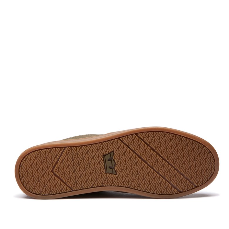 Supra Düz Taban Chino Court Erkek Ayakkabı Zeytin Yeşili | TR068267