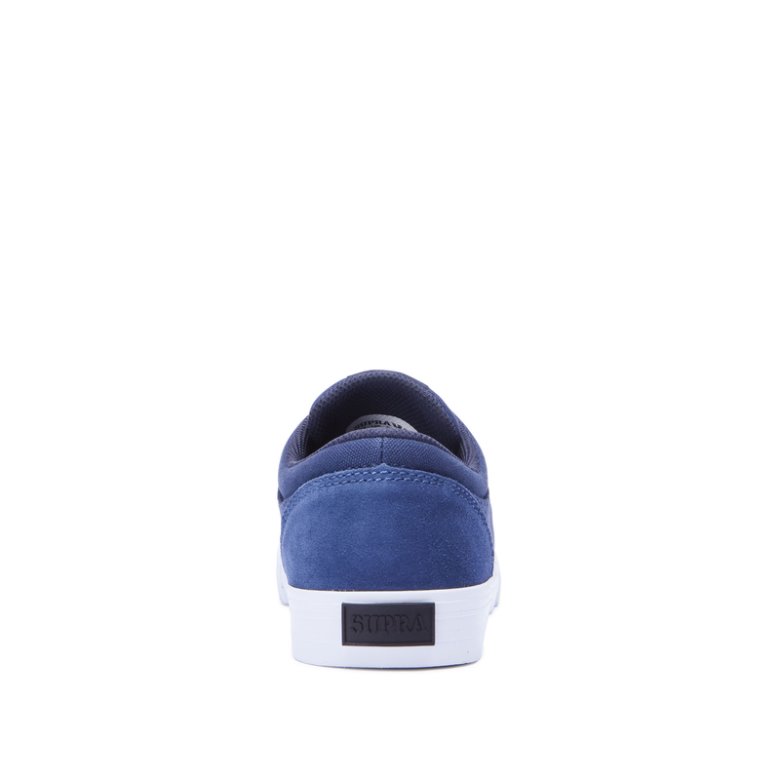 Supra Düz Taban Chino Erkek Ayakkabı Koyu Mavi | TR776297