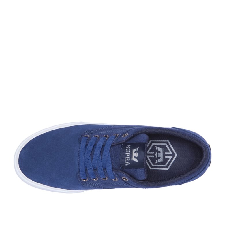 Supra Düz Taban Chino Erkek Ayakkabı Koyu Mavi | TR776297