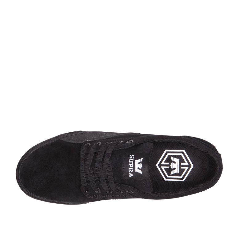 Supra Düz Taban Chino Erkek Ayakkabı Siyah Koyu Gri | TR375980