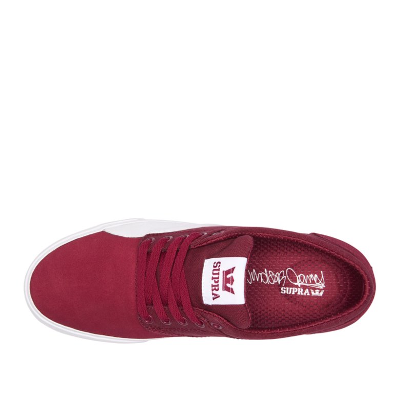 Supra Düz Taban Chino Kadın Ayakkabı Kırmızı | TR889673