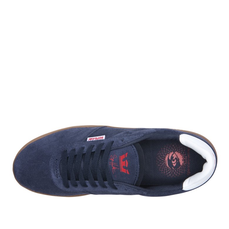 Supra Düz Taban Elevate Erkek Ayakkabı Lacivert Kahverengi | TR140910