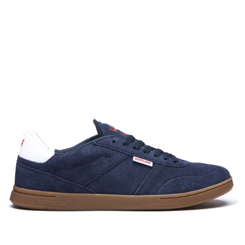Supra Düz Taban Elevate Erkek Ayakkabı Lacivert Kahverengi | TR140910