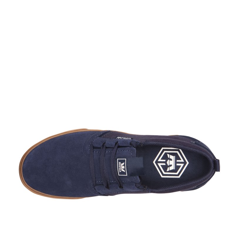 Supra Düz Taban Flow Erkek Ayakkabı Lacivert Kahverengi | TR080641