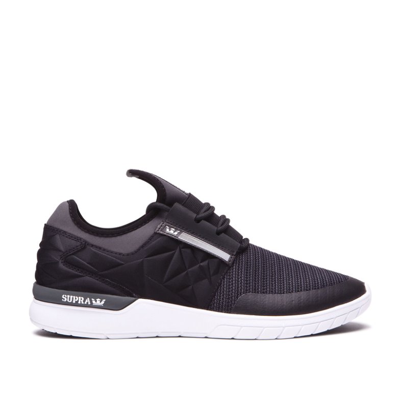 Supra Düz Taban Flow Run EVO Kadın Ayakkabı Siyah Beyaz | TR859162