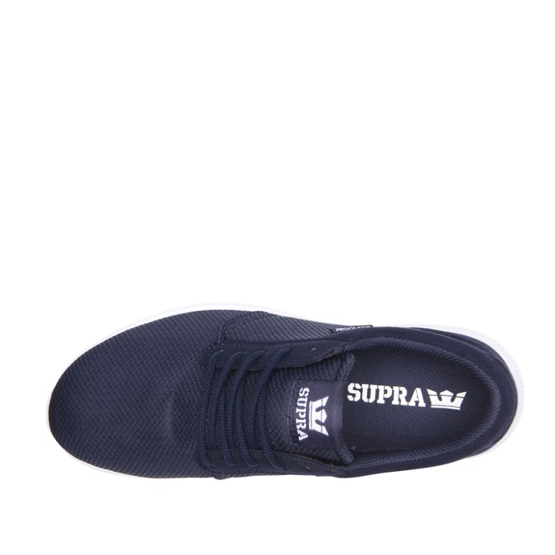 Supra Düz Taban Hammer Run Erkek Ayakkabı Lacivert Beyaz | TR106456