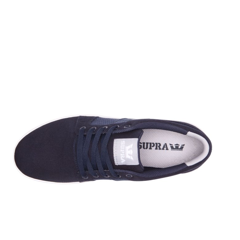 Supra Düz Taban Ineto Erkek Ayakkabı Lacivert Siyah | TR387343