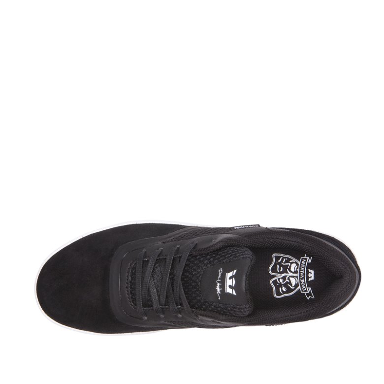 Supra Düz Taban Saint Erkek Ayakkabı Siyah Koyu Gri | TR968613