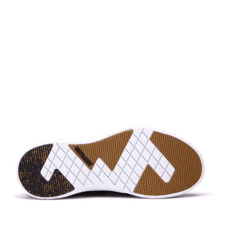 Supra Düz Taban Scissor Kadın Ayakkabı Siyah Kahverengi | TR137856