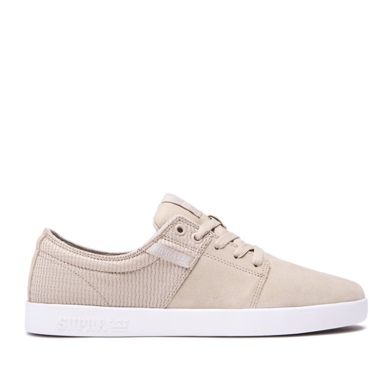 Supra Düz Taban Stacks II Erkek Ayakkabı Bej Rengi | TR351389