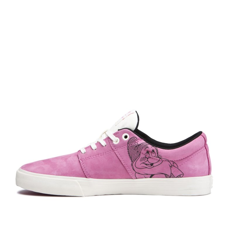 Supra Düz Taban Stacks II Vulc Erkek Ayakkabı Pembe Beyaz | TR919151