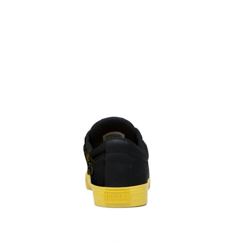 Supra Düz Taban Stacks II Vulc Kadın Ayakkabı Siyah Sarı | TR788627