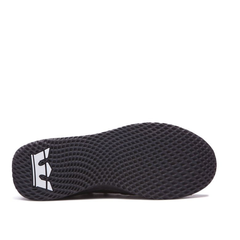 Supra Düz Taban Titanium Erkek Ayakkabı Siyah Koyu Gri | TR000347