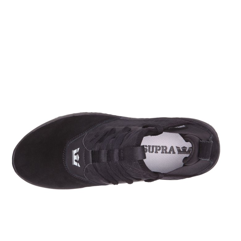 Supra Düz Taban Titanium Erkek Ayakkabı Siyah Koyu Gri | TR000347