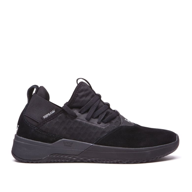 Supra Düz Taban Titanium Erkek Ayakkabı Siyah Koyu Gri | TR000347