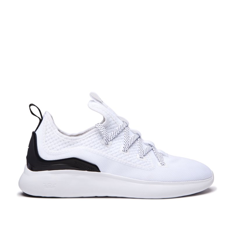 Supra Factor Erkek Spor Ayakkabı Beyaz Siyah | TR517866