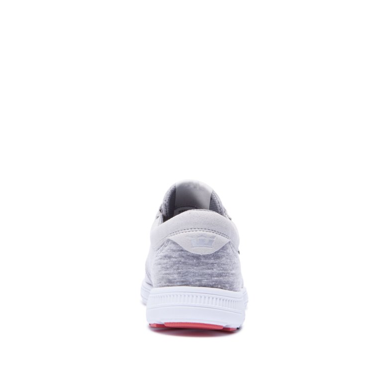Supra Hammer Run Kadın Koşu Ayakkabısı Gri Kırmızı | TR531848