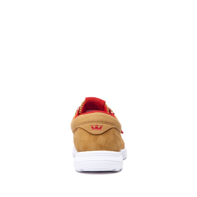 Supra Hammer Run Kadın Koşu Ayakkabısı Kahverengi Kırmızı Beyaz | TR867669