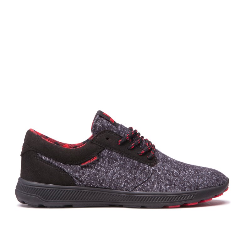 Supra Hammer Run Kadın Koşu Ayakkabısı Siyah Gri Kırmızı Siyah | TR013951