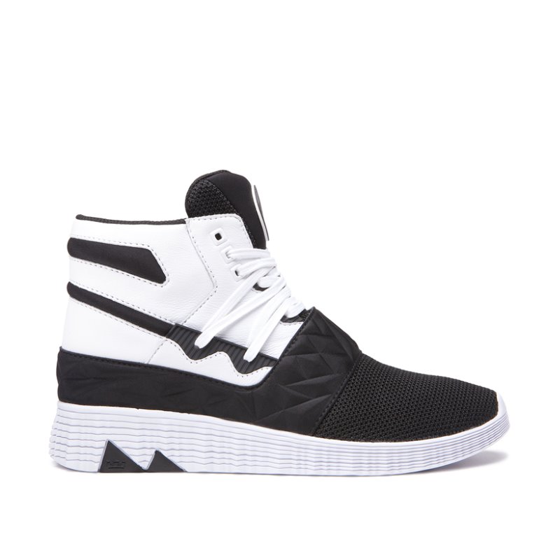 Supra Jagati Erkek Spor Ayakkabı Beyaz Siyah | TR208696