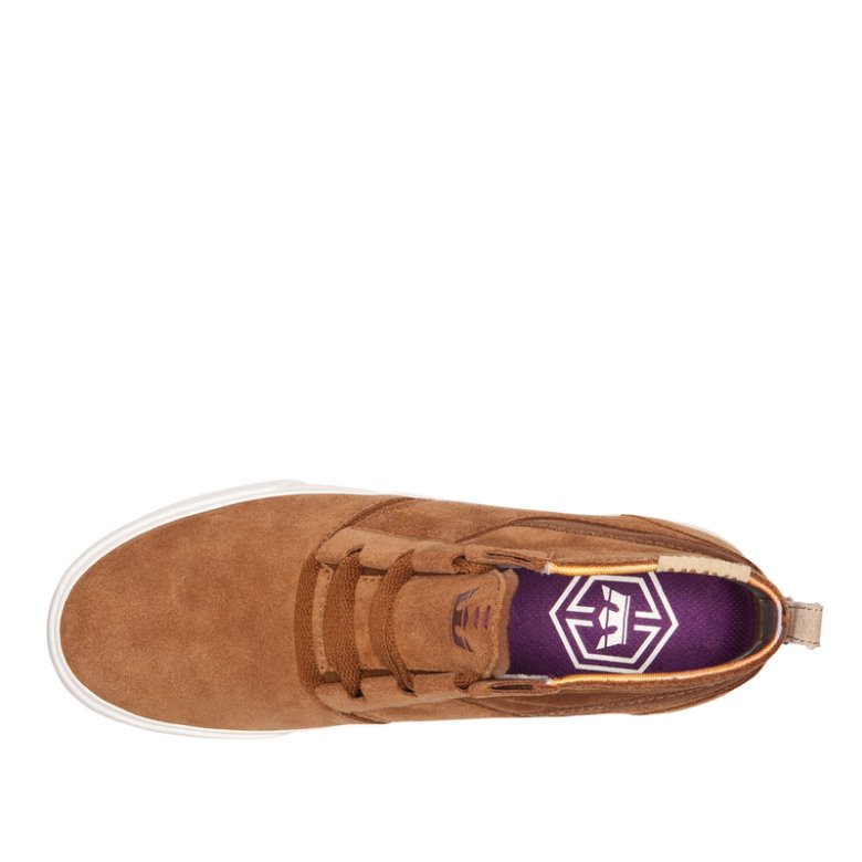 Supra Kensington Erkek Kaykay Ayakkabısı Koyu Kahverengi | TR468698