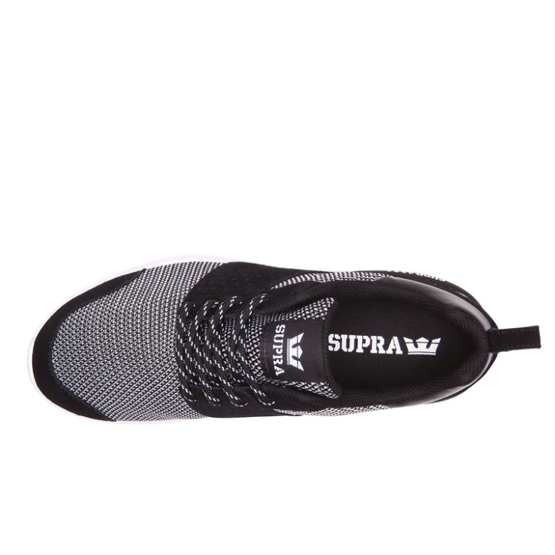 Supra Scissor Erkek Koşu Ayakkabısı Siyah Beyaz | TR953707