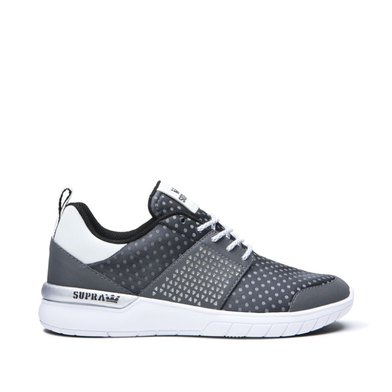 Supra Scissor Kadın Koşu Ayakkabısı Gri Beyaz | TR940514