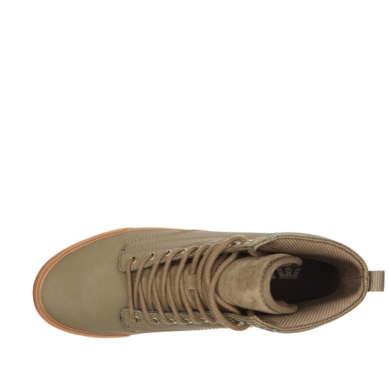 Supra Yüksek Taban Graham CW Kadın Ayakkabı Zeytin Yeşili | TR175477