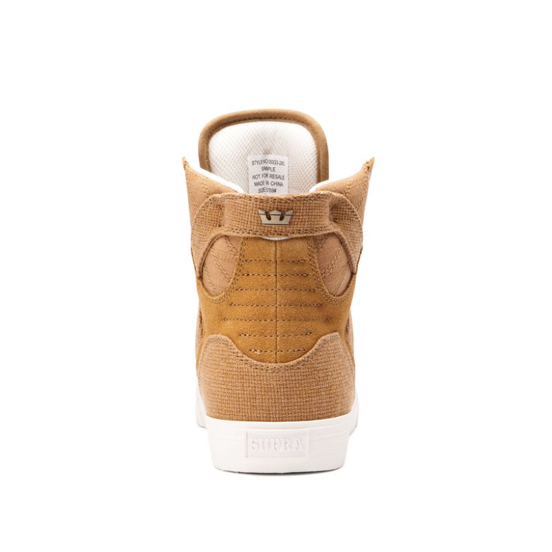 Supra Yüksek Taban Skytop Erkek Ayakkabı Kahverengi | TR540908
