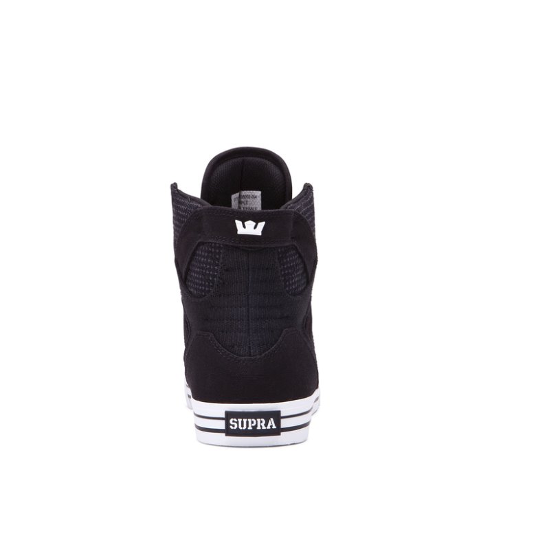 Supra Yüksek Taban Skytop Kadın Ayakkabı Siyah Beyaz Siyah | TR180246