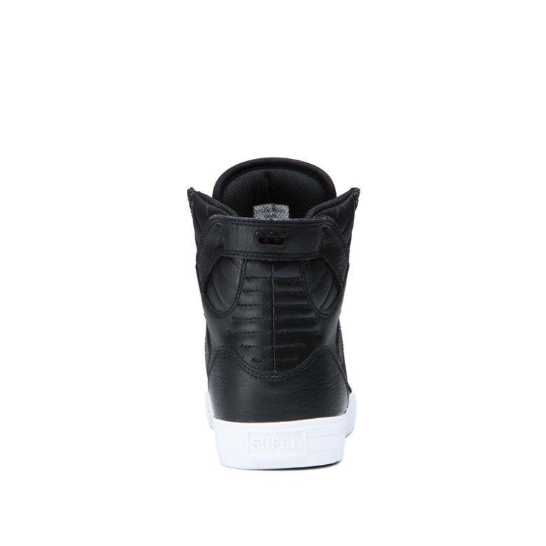 Supra Yüksek Taban Skytop Kadın Ayakkabı Siyah Beyaz | TR479988