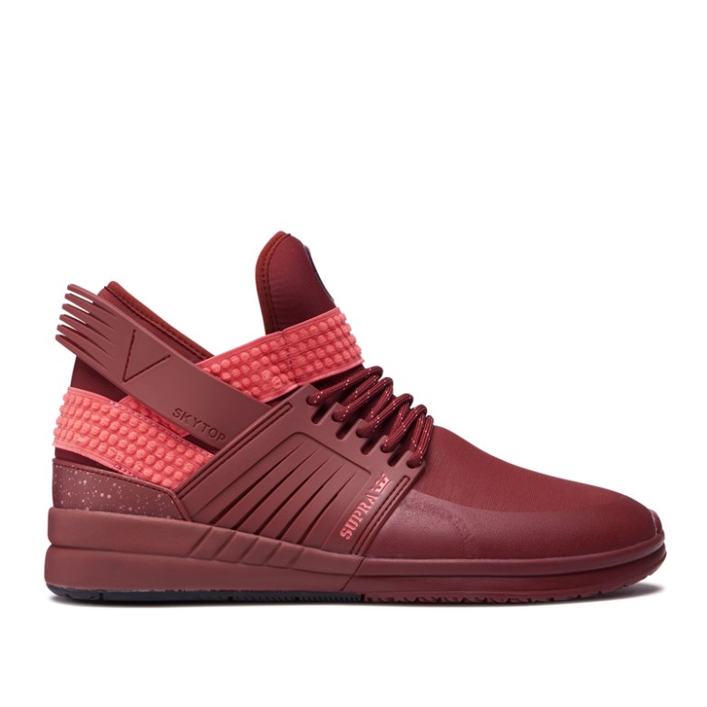Supra Yüksek Taban Skytop V Kadın Ayakkabı Bordo Kırmızı | TR153097