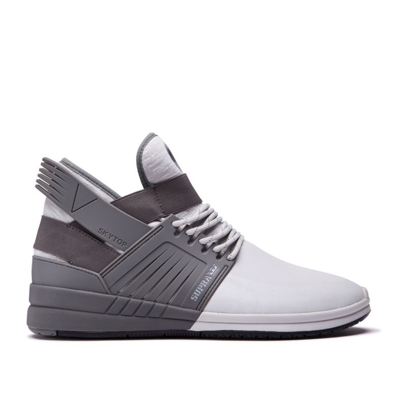 Supra Yüksek Taban Skytop V Kadın Ayakkabı Koyu Gri Gri | TR340405