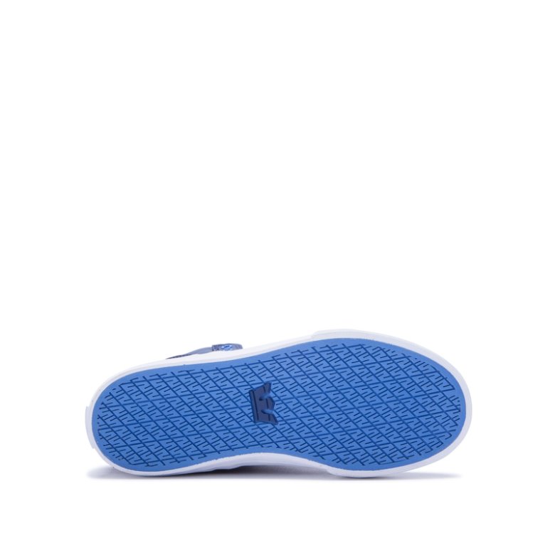 Supra Yüksek Taban Skytop Çocuk Ayakkabı Mavi Beyaz | TR114704