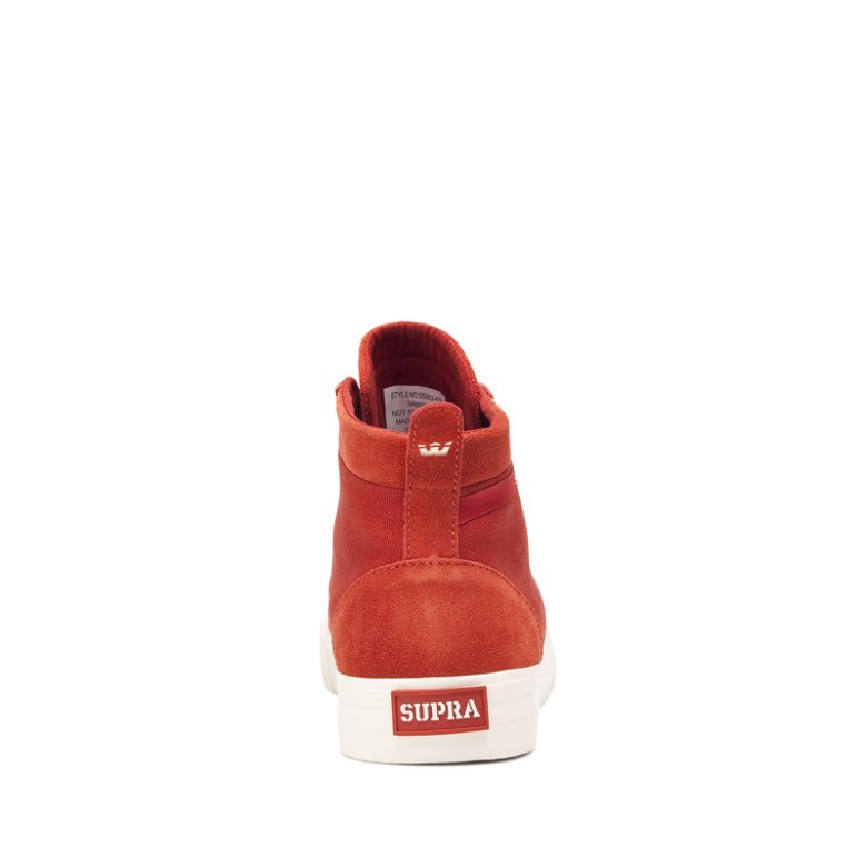 Supra Yüksek Taban Stacks Mid Cut Erkek Ayakkabı Kırmızı | TR186655