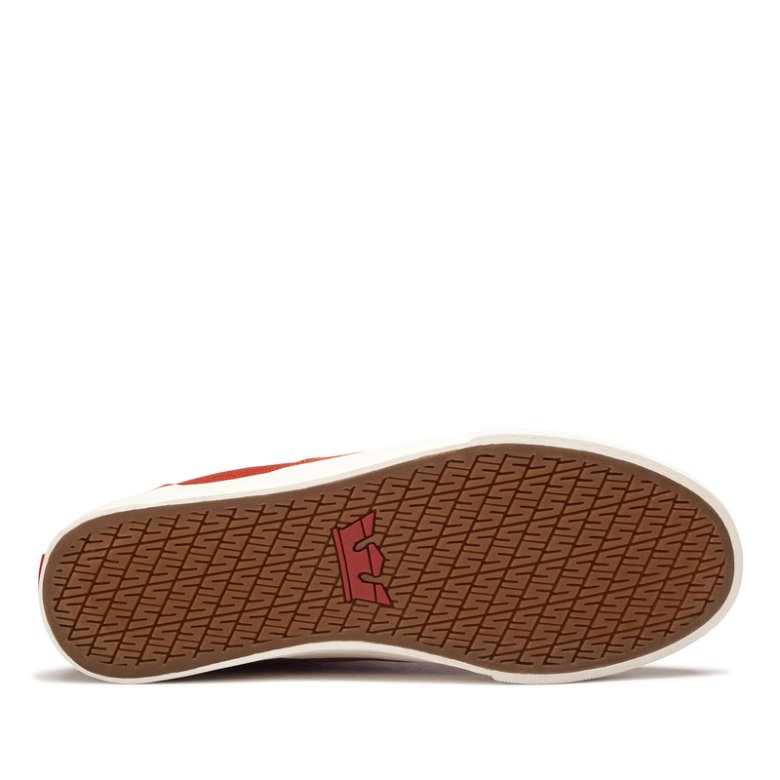 Supra Yüksek Taban Stacks Mid Cut Erkek Ayakkabı Kırmızı | TR186655