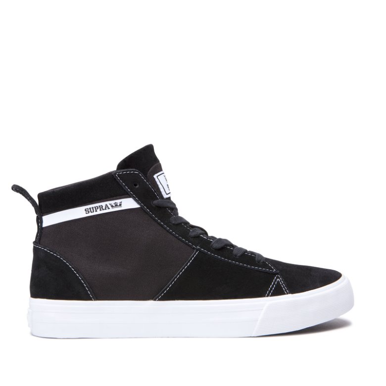 Supra Yüksek Taban Stacks Mid Cut Erkek Ayakkabı Siyah Koyu Gri | TR485441