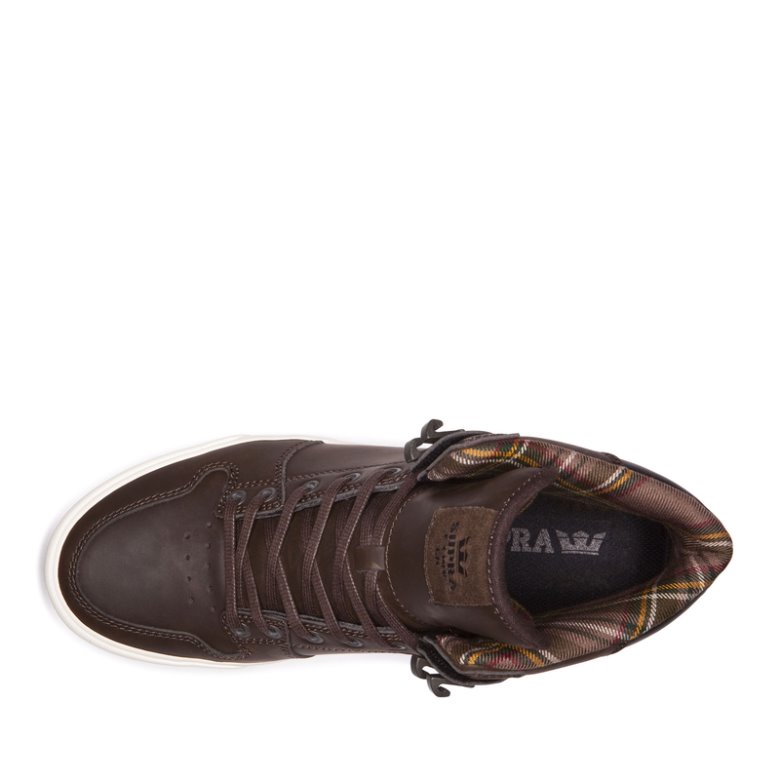 Supra Yüksek Taban Vaider Cold Weather Erkek Ayakkabı Kahve | TR650821