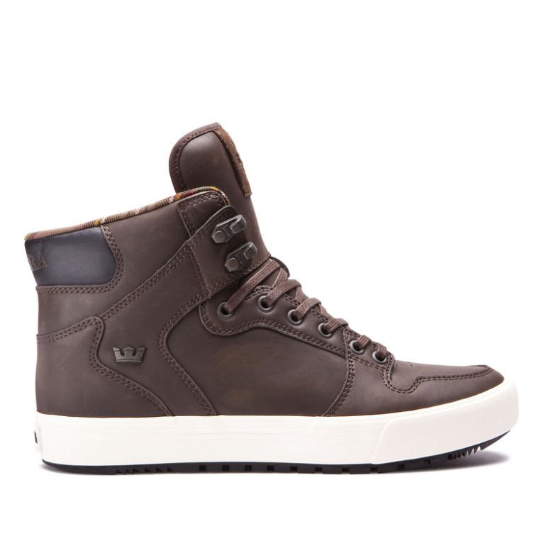 Supra Yüksek Taban Vaider Cold Weather Erkek Ayakkabı Kahve | TR650821