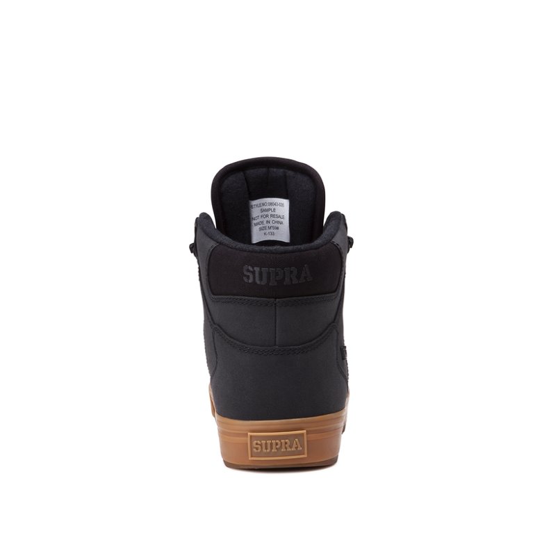 Supra Yüksek Taban Vaider Cold Weather Erkek Ayakkabı Siyah Kahverengi | TR883302