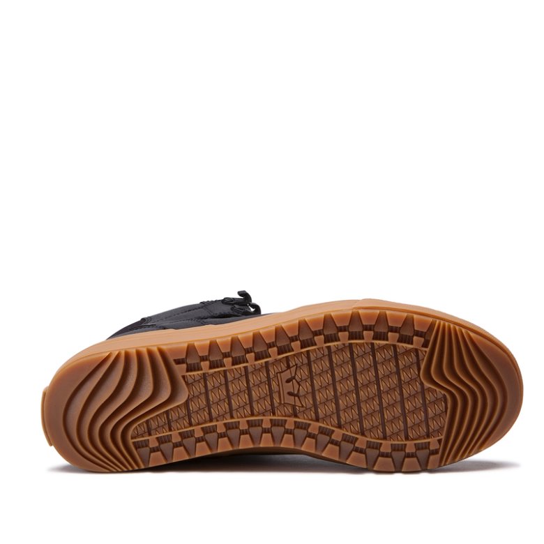 Supra Yüksek Taban Vaider Cold Weather Erkek Ayakkabı Siyah Kahverengi | TR883302
