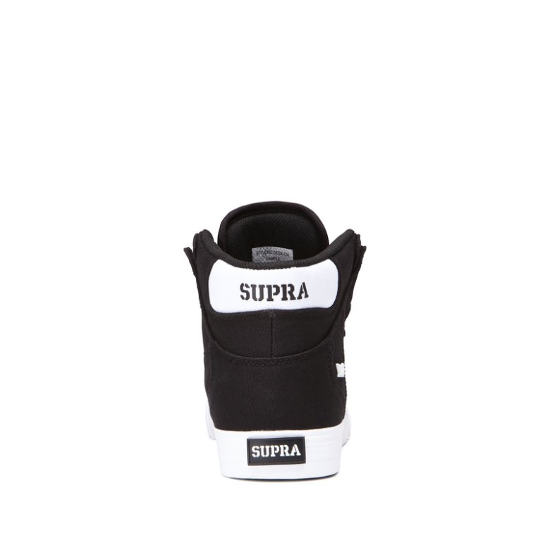 Supra Yüksek Taban Vaider Erkek Ayakkabı Siyah Beyaz | TR468267