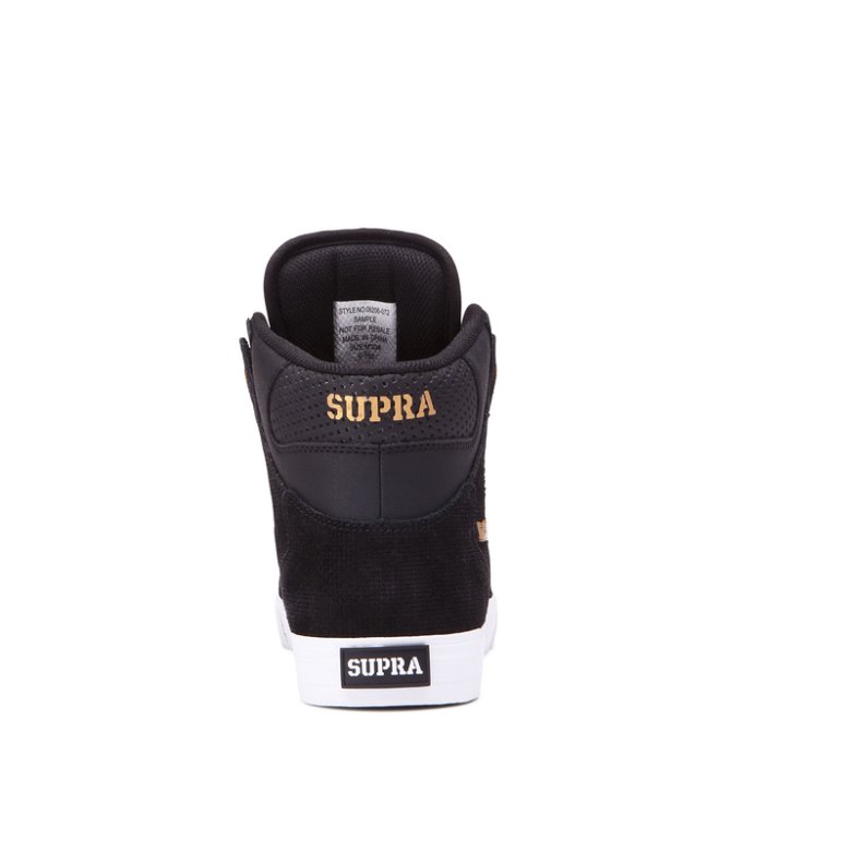 Supra Yüksek Taban Vaider Erkek Ayakkabı Siyah Bakır Beyaz | TR642128