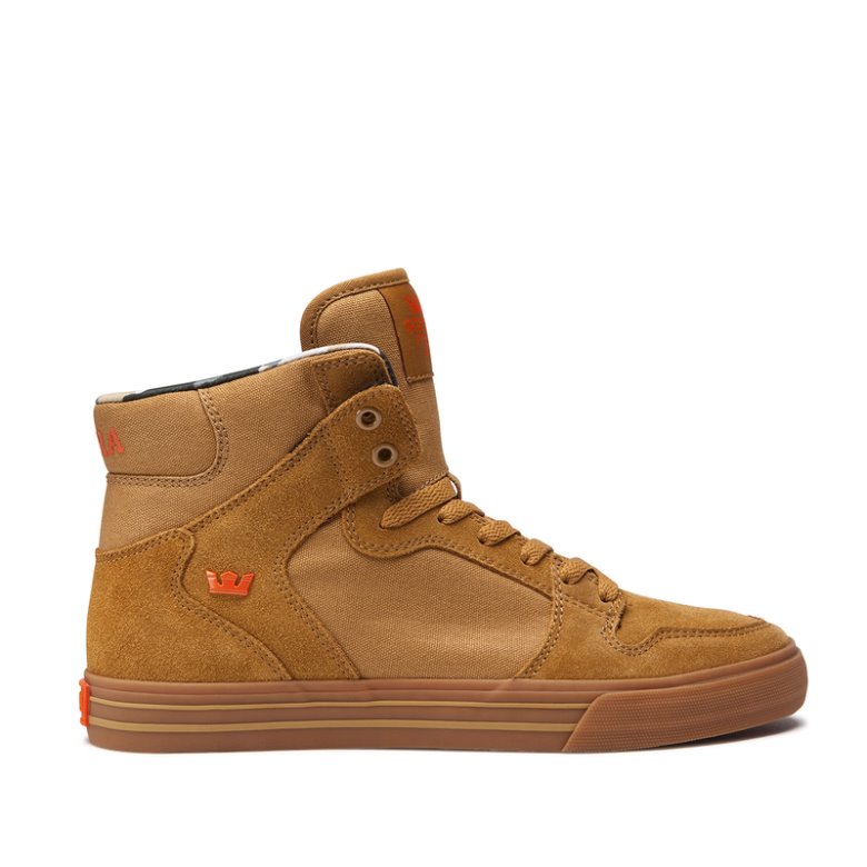 Supra Yüksek Taban Vaider Kadın Ayakkabı Kahverengi Camo | TR714459