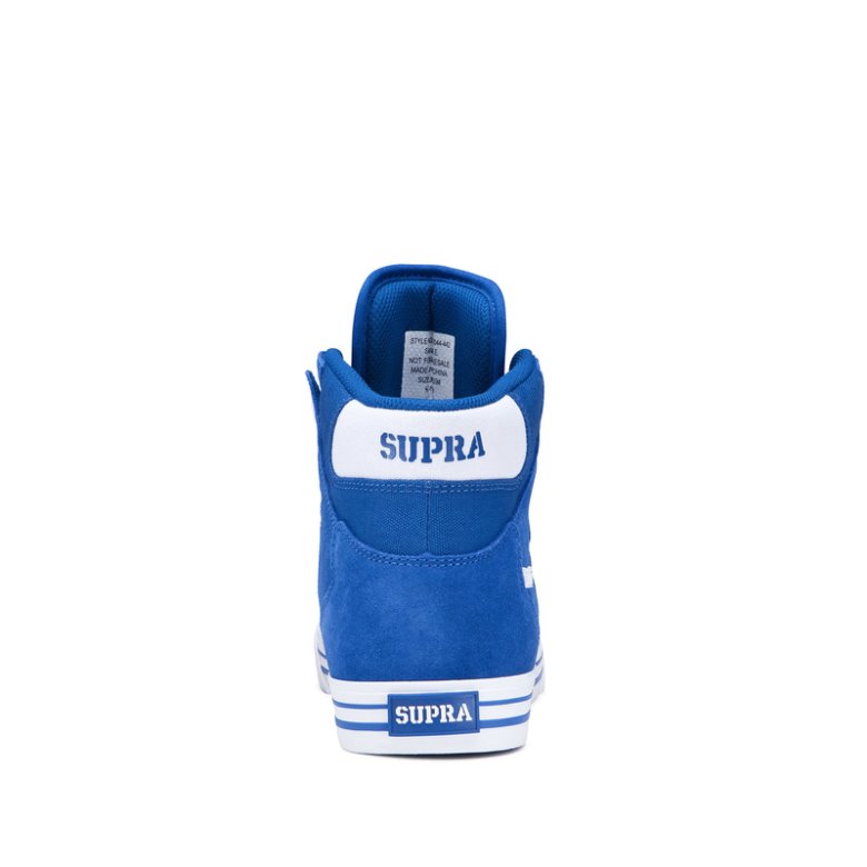 Supra Yüksek Taban Vaider Kadın Ayakkabı Mavi Beyaz | TR860604