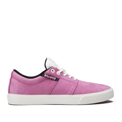 Supra Düz Taban Stacks II Vulc Kadın Ayakkabı Pembe Beyaz | TR104031