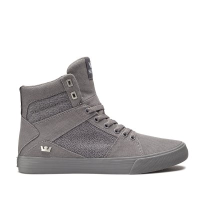 Supra Yüksek Taban Aluminum Kadın Ayakkabı Gri | TR897097