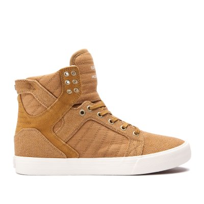 Supra Yüksek Taban Skytop Erkek Ayakkabı Kahverengi | TR540908