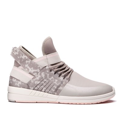Supra Yüksek Taban Skytop V Kadın Ayakkabı Gri Gri Camo | TR054819